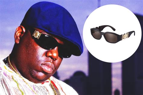 notorious versace sunglasses|biggie smalls without glasses.